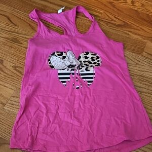 Minnie Mouse Disney Leopard Print Graphic Tank Tpp